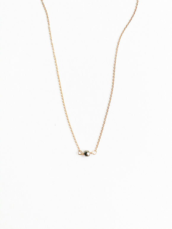 Dainty Pyrite Necklace
